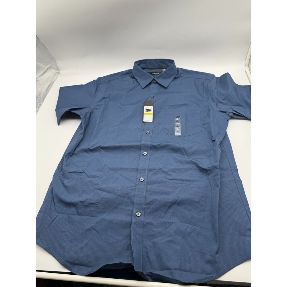 VanHeusen Classic Fit Blue M 15.15 1/5 - Picture 7 of 9